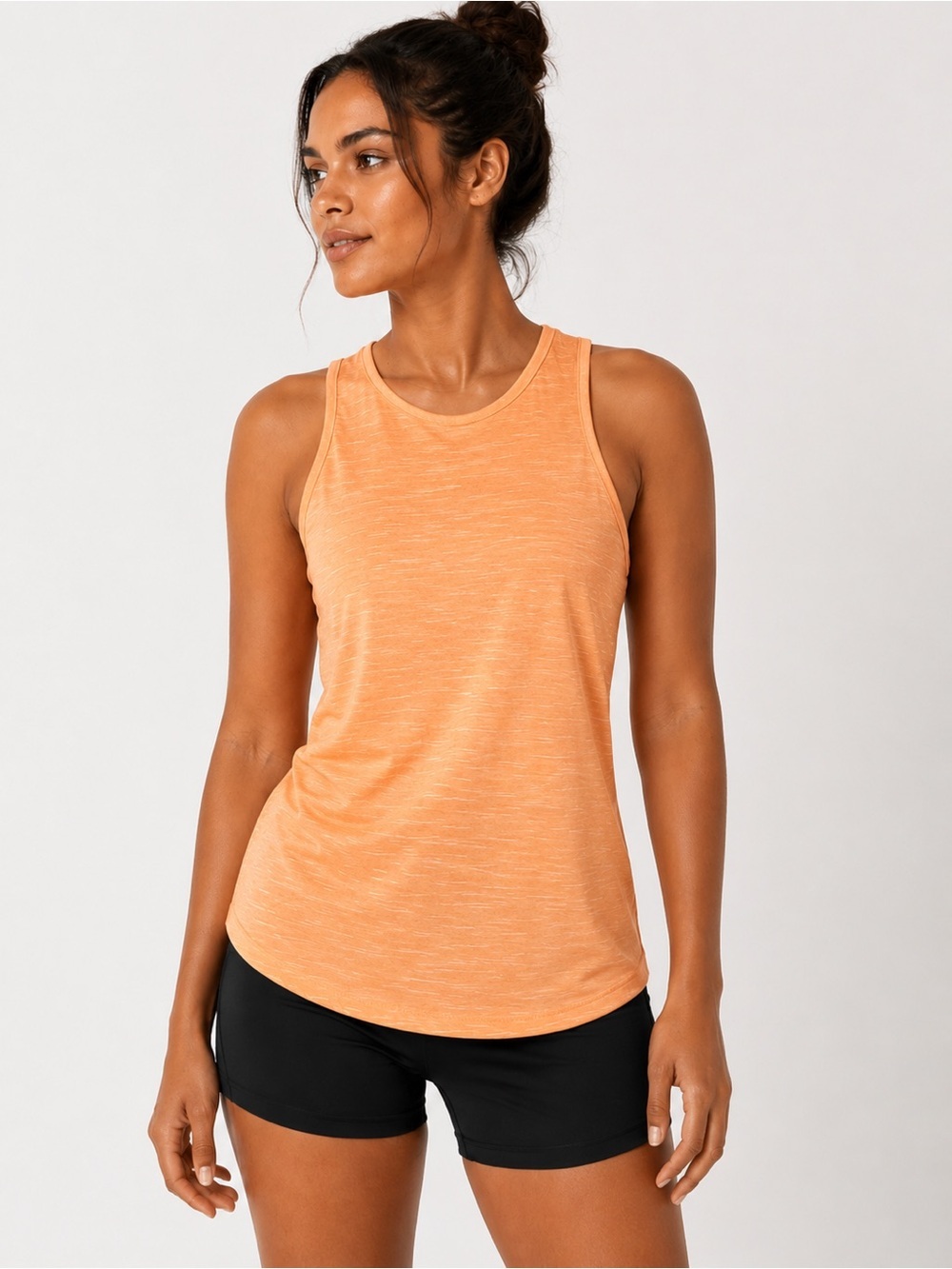 Nike Dri-FIT Peach Heathered Athletic Tank Top - Activewear Gym Workout. Size: S